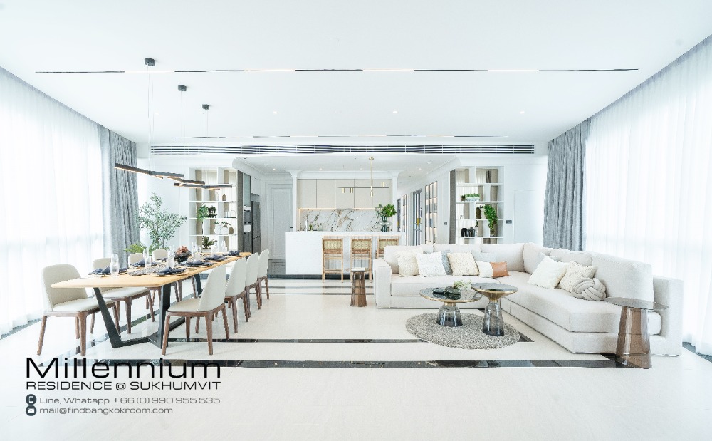 4 Bedroom Penthouse At Millennium Residence Asok City View For Rent
