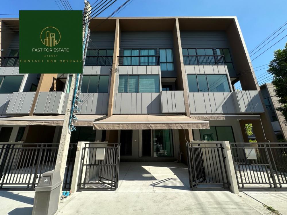 ⚜️ 3-story townhome for rent, red label. Baan Klang Muang Ratchapruek, the  has never lived in it. Never rented out before Who is looking for a quick arrangement?