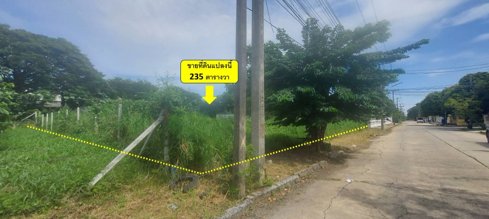 Land for sale, already filled (back next to the canal), Mueang Ake Village, Project 3, Soi Ekarat 11 *Selling below the government appraisal price* Area 235 sq m, shady atmosphere, not lonely, Ek Thaksin Road, Mueang Pathum Thani District.