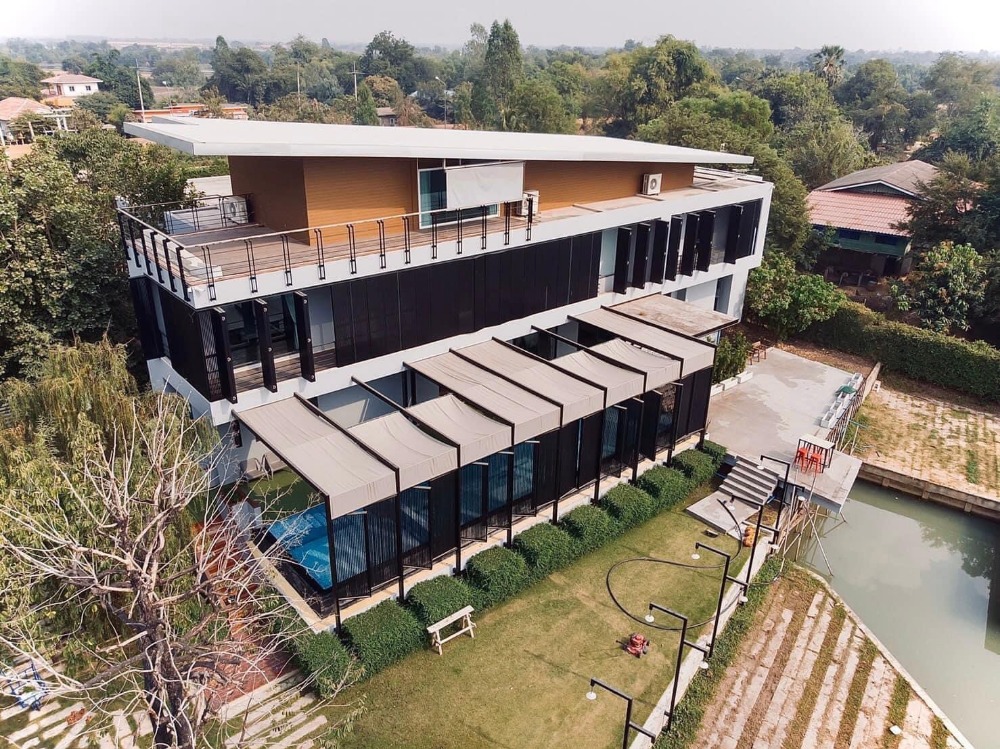 บ้านพักตากอากาศริมแม่น้ำ จ.อยุธยา | 700 ตร.ว. | ที่ดินหน้าติดแม่น้ำ 50 ม. | พร้อมอยู่หรือลงทุนทำธุรกิจ | พร้อมระเบียงริมน้ำ / ท่าจอดเรือ – รูปที่ 2