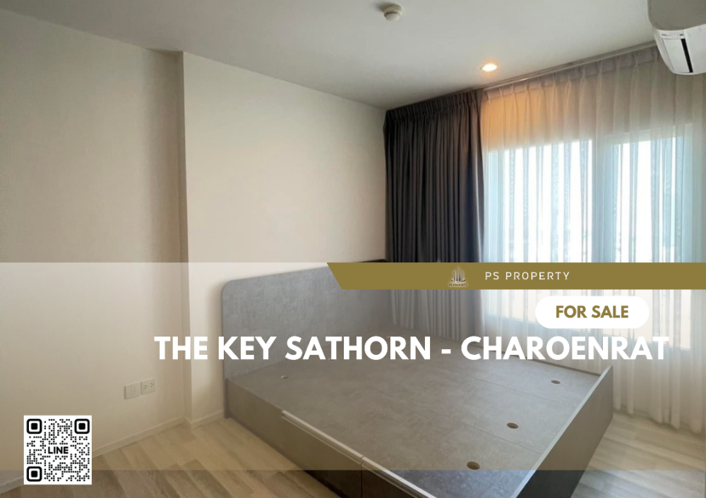 ขายด่วน📌The Key Sathorn - Charoenrat 📌 เฟอร์นิเจอร์บิวท์อิน เครื่องใช้ไฟฟ้าครบ เดินทางสะดวก ใกล้ BTS สุรศักดิ์