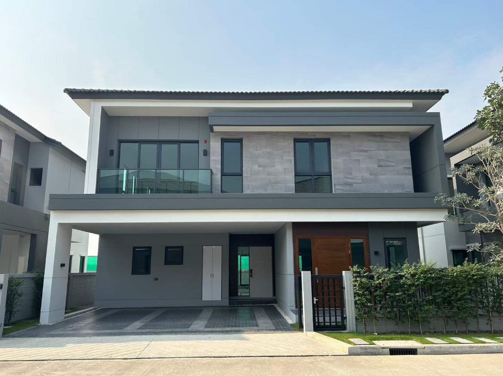 ● Modern Style ●  บ้านเดี่ยว 2 ชั้น 287 ตร.ว. | 4 ห้องนอน ตกแต่งครบ | Double Volume |  ใกล้ สนามกอล์ฟ เมืองแก้ว 6 นาที, IKEA บางนา 9 นาที, Mega บางนา 9 นาที