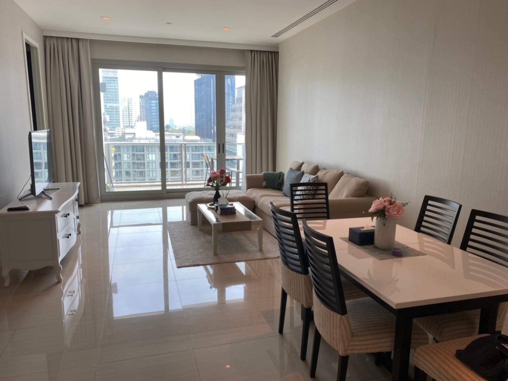 ♦ Prime Location ♦ 05+ Floor 102.59 sq.m. | 2 beds Fully furnished City view | Condo near BTS Rajadamri 1 min, Central Embassy 5 mins, Central Chidlom 6 mins, Central World 5 mins.