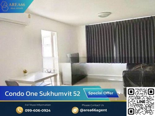 🔥 ขายด่วน!! คอนโด Condo One สุขุมวิท 52