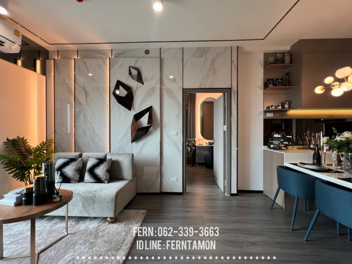 Special promotion before opening the building, 2 bedrooms, 75 sq m., high floor, Ideo Sukhumvit Rama 4, near BTS Phra Khanong. If interested, call 062-339-3663.