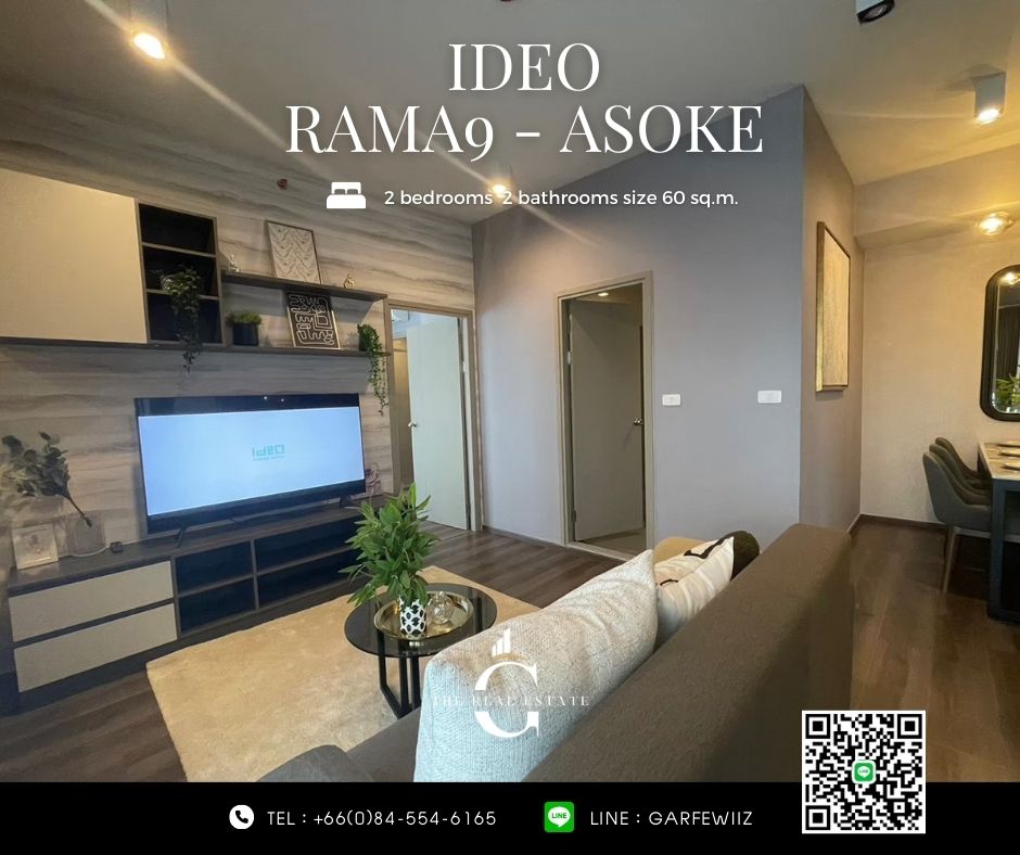 ขายห้องแต่งครบ ใกล้ MRT พระราม 9 🚆2 Bedrooms พื้นที่ 52 ตร.ม. เพดานสูง 2.7 เมตร ราคาพิเศษเพียง 7.79 บาท กู้ได้ 💯 % – รูปที่ 3
