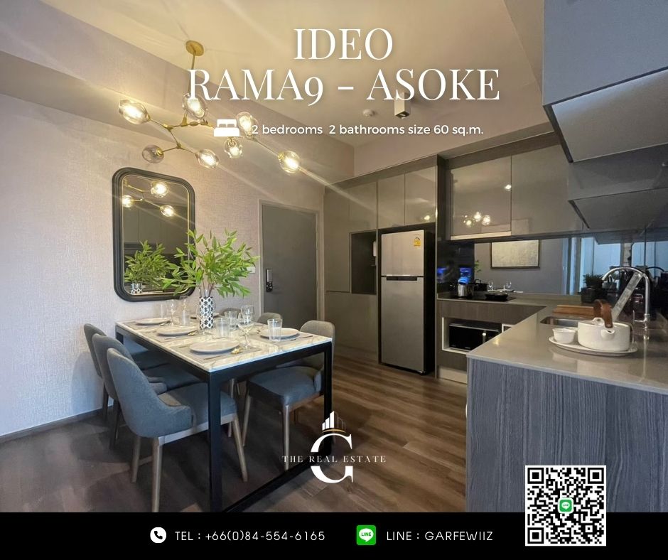 ขายห้องแต่งครบ ใกล้ MRT พระราม 9 🚆2 Bedrooms พื้นที่ 52 ตร.ม. เพดานสูง 2.7 เมตร ราคาพิเศษเพียง 7.79 บาท กู้ได้ 💯 % – รูปที่ 4