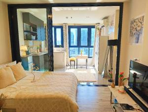 🔥Urgent for rent🔥XT Huai Khwang (short-term rental) Fully furnished, ready to move in immediately, near MRT Huai Khwang