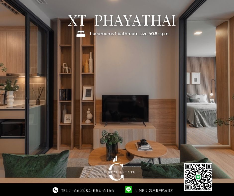 ด่วนใกล้หมด XT Phayathai 1 bedroom 40.5 sq.m. คอนโดพร้อมอยู่ ห้องใหม่ของโครงการ ส่วนกลางจัดเต็ม ใกล้ BTS พญาไท – รูปที่ 2