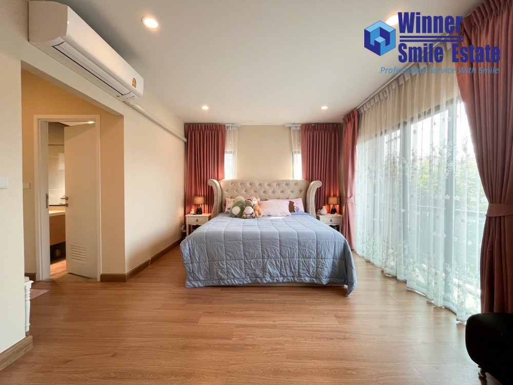 Beautifully decorated detached house for sale, Passorn Bangna - Wongwaen (Passorn Bangna - Wongwaen), on Sukhaphiban 2 Road, near Suvarnabhumi Airport.