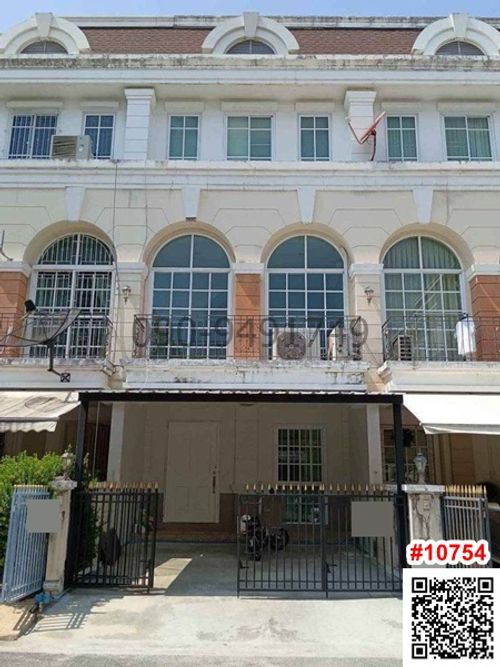 Rent 3-story townhome, Plus City Park Rama 9-Hua Mak, near The Nine.
