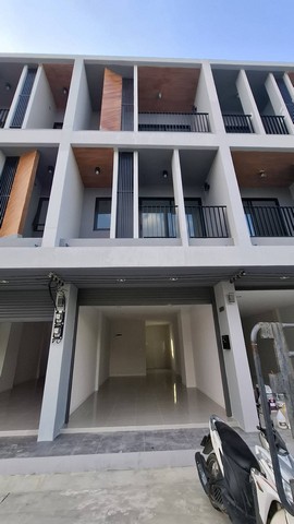 For rent, new commercial building, 3 floors, 30.41 sq.w., Phra Ram 5 area, Nakhon In, Bang Kruai, Nonthaburi, near Denla Kindergarten, Phra Ram 5 fresh market, suitable for home office, residence, showroom – รูปที่ 2