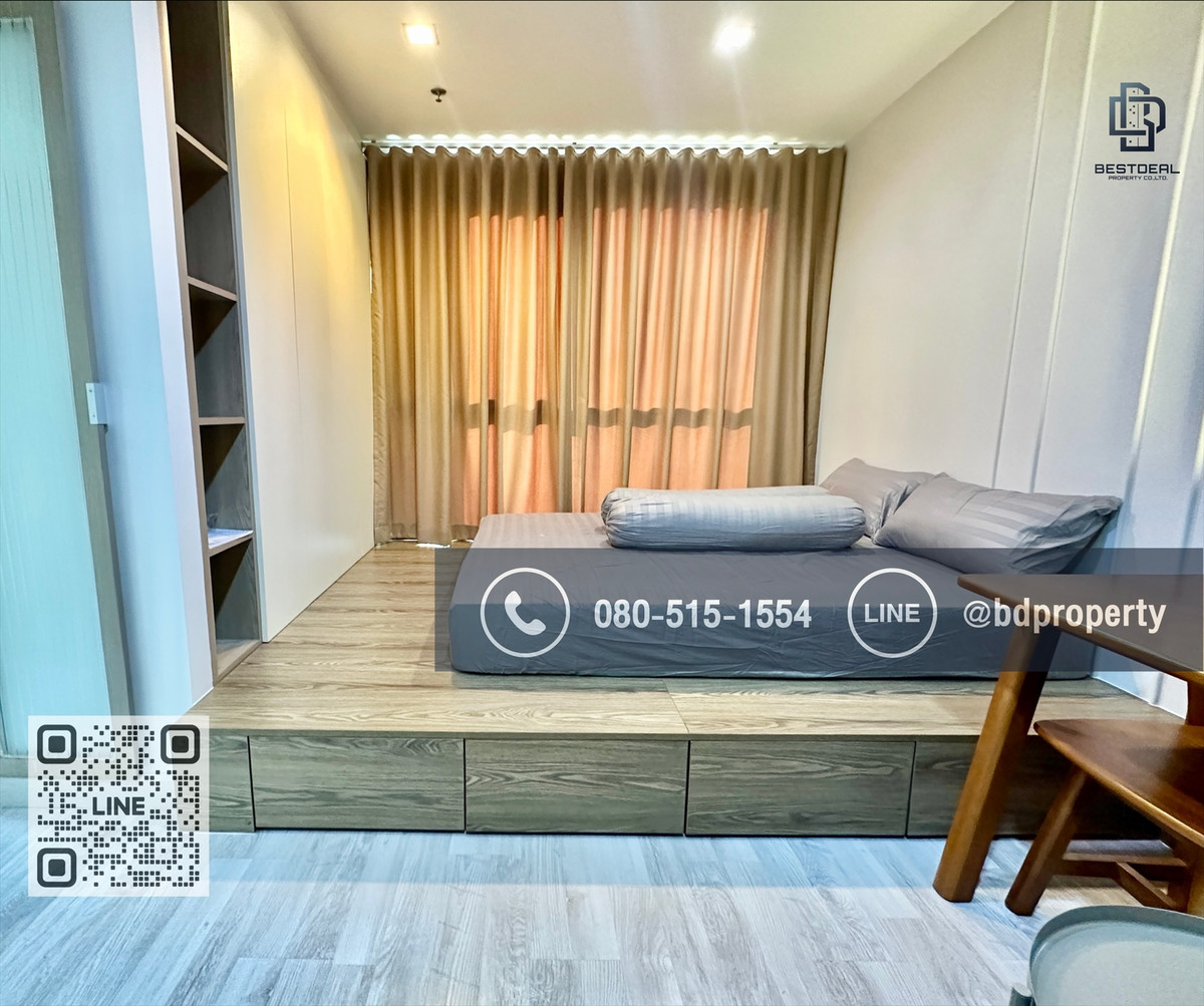  Bestdeal ขายด่วน  Studio 22 sqm.ห้องใหม่ สวย พร้อมเฟอร์นิเจอร์บิ้วอิน ขายเพียง 3.09 ล้านเท่านั้น  อยู่เองหรือ ดูลงทุนไม่ควรพลาด ใกล้MRT และ เซ็นทรัลพระราม 9 เพียง 80 ม. – รูปที่ 2