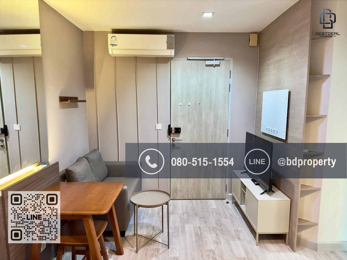  Bestdeal ขายด่วน  Studio 22 sqm.ห้องใหม่ สวย พร้อมเฟอร์นิเจอร์บิ้วอิน ขายเพียง 3.09 ล้านเท่านั้น  อยู่เองหรือ ดูลงทุนไม่ควรพลาด ใกล้MRT และ เซ็นทรัลพระราม 9 เพียง 80 ม.