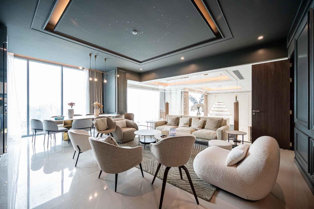 ♦ Spacious ♦ Duplex Penthouse ชั้น 35+ 350.00 ตร.ม. | 4 ห้องนอน ตกแต่งครบ | คอนโดติด BTS นานา, โคเรียนทาวน์ อาคาร สุขุมวิทพลาซ่า 1 นาที, เซ็นทรัล เอ็มบาสซี 3 นาที, เทอร์มินอล 21 4 นาที