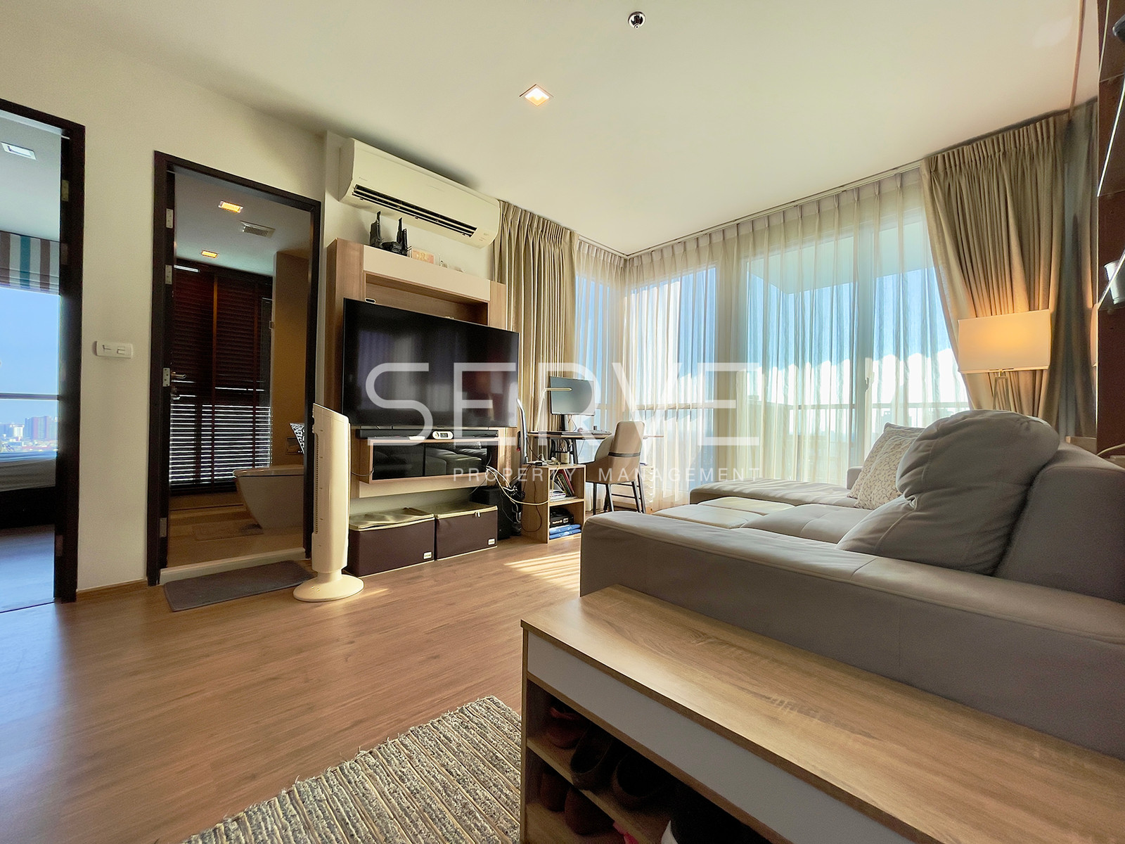 🔥10.9 MB🔥  - Nice View &amp; Nice Decorate 2 Beds with Bathtub High Fl. 25+ River View BTS Saphan Taksin 340 m. at Rhythm Sathorn Condo / For Sale