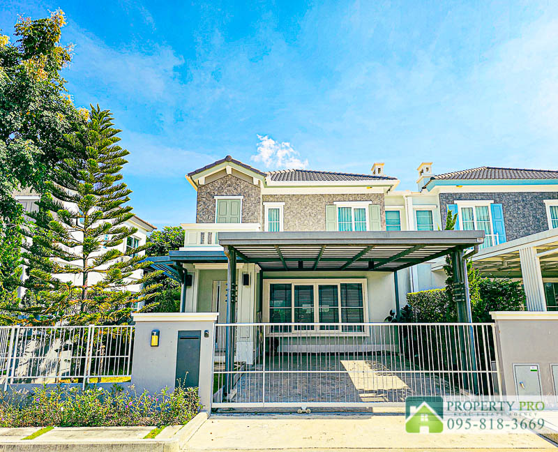 ขาย บ้าน Anya บางนา รามคำแหง 2 บ้านแฝด แบบ 2 ห้องนอน 43 ตรว 146 ตรม สไตล์ French Country สภาพใหม่เอี่ยม เฟอร์นิเจอร์ เครื่องใช้ไฟฟ้าครบ ใกล้ เฉลิมพระเกียรติ ร.9 Mega Bangna ราชวินิตบางแก้ว สนามบินสุวรรณภูมิ : SL24S-002