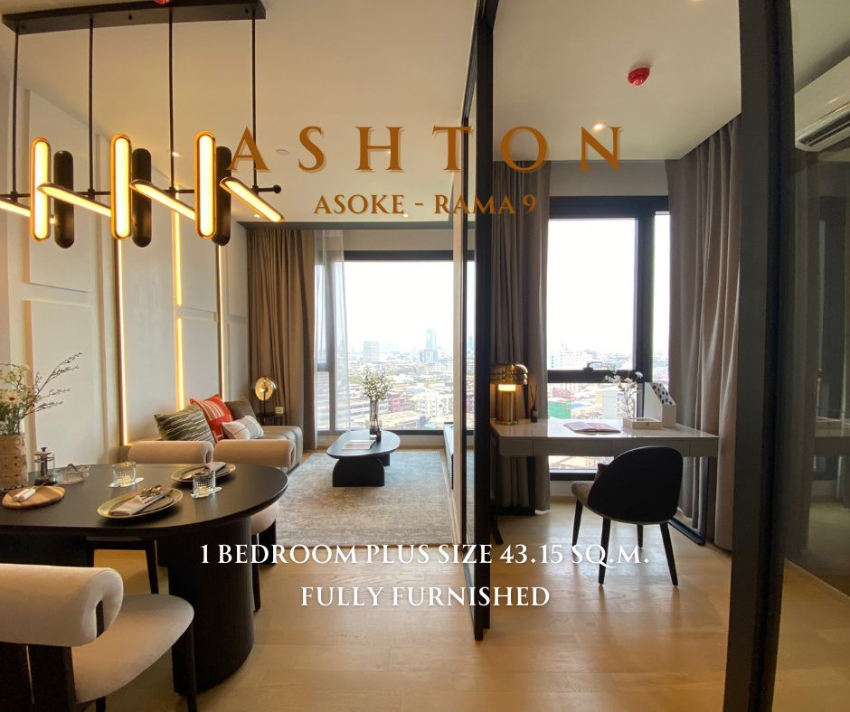 คอนโดใจกลางพระราม 9 ASHTON Asoke Rama 9 ตกแต่งครบ 1 bedroom plus size 45 sq.m. เพียง 230 เมตร* จาก MRT พระราม 9 พิเศษ 9.79 MB
