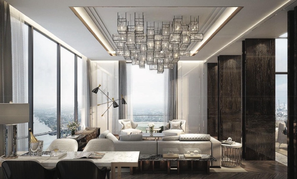 ♦ Top Floor ♦ ชั้น 55+ 1,000 ตร.ม. | 4 ห้องนอน Pet Friendly | ติดแม่น้ำเจ้าพระยา ใกล้ถนนพระราม3, โรงเรียนนานาชาติโชรส์เบอรี 9 นาที, เซ็นทรัลพระราม3 10 นาที – รูปที่ 3