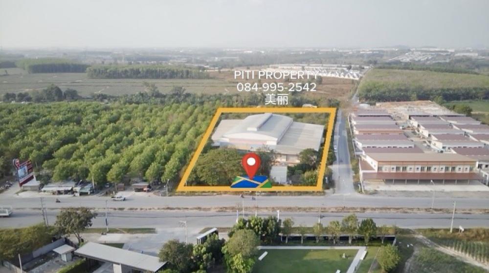 🚩Factory for sale + 2-storey office (land area 5 rai) Pluak Daeng District, Rayong Province, purple plan, white dots, on 2 sides of the road, can apply for BOI with Factory License 4