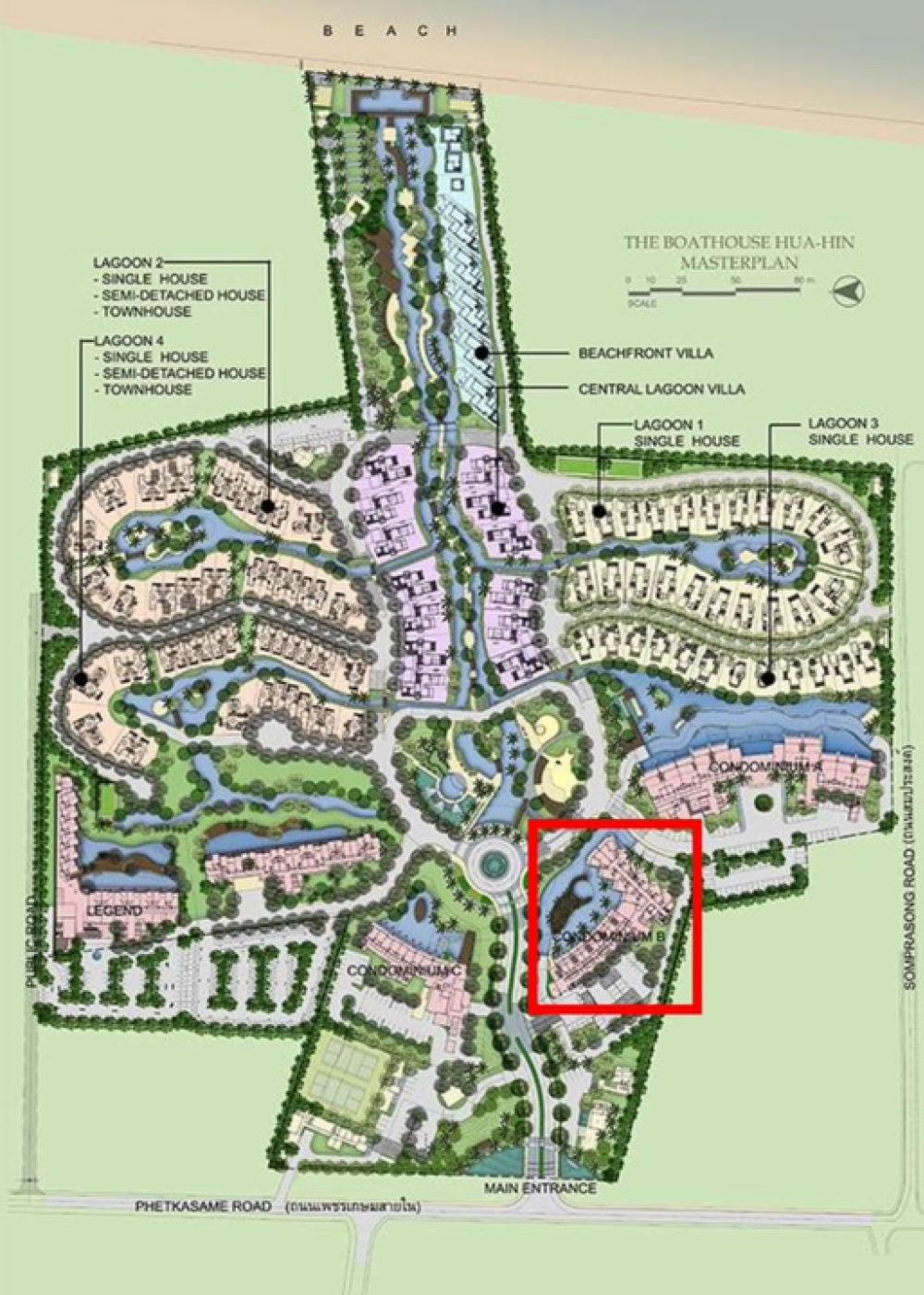 Condo for sale.Seaside Living at Boat House Hua Hin Condominium