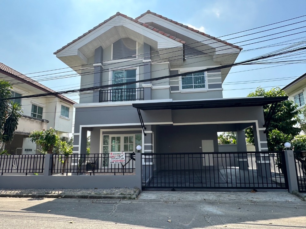 Cheap sale, 2-story detached house, 50.3 sq m, RK Home Park Village, Phatthana Chonburi Road 3. The house has 4 bedrooms, 3 bathrooms.