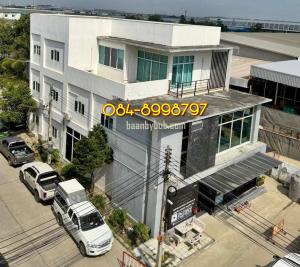 For sale - rent 3-story home office, Amata Nakorn, Chonburi, area 105 sq m, usable area over 675 sq m, parking for more than 15 cars, selling for 27 million / renting 80,000 baht.