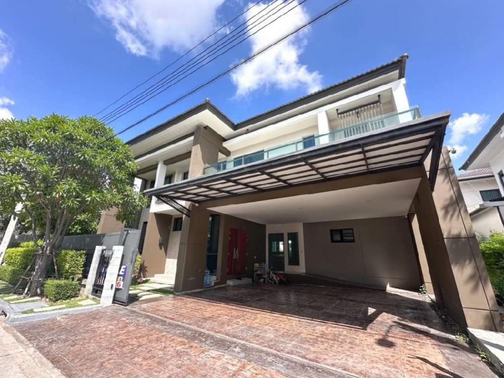 House for sale near the airport, 96 sq m, The City Bangna, corner house, ready to move in.