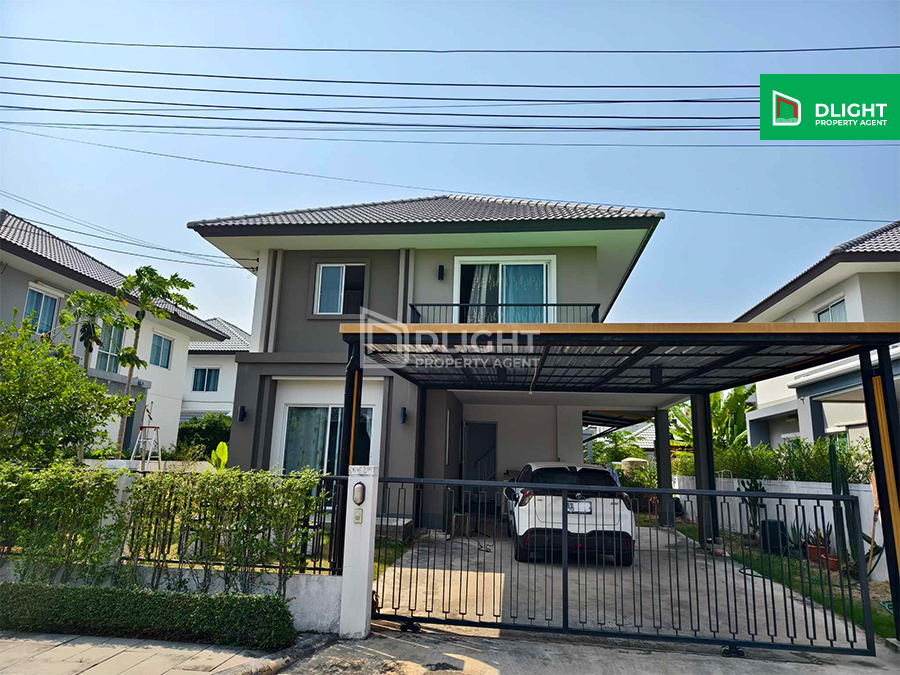 Single house, Chuan Chuen Village, Bangna, Bang Bo, area 63.2 sq m, 3 bedrooms, 2 bathrooms, price 4.3 million baht. Single house, Chuan Chuen Village, Bangna, Bang Bo, area 63.2 sq m, 3 bedrooms, 2 bathrooms, price 4.3 million baht.