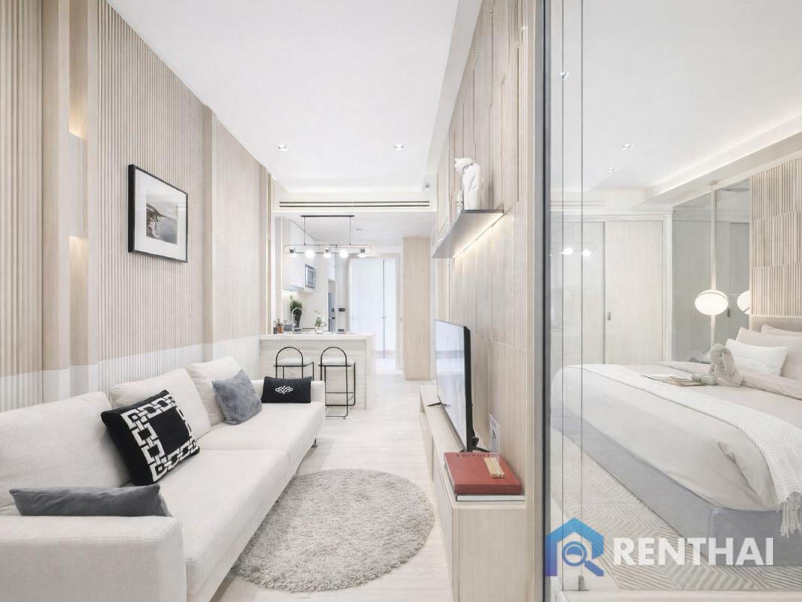 คอนโดมเนียมริมหาดจอมเทียนแห่งใหม่ Sky Park Lucean Jomtien  1 bedroom 40 sq.m.