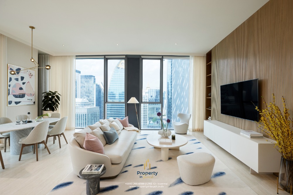 Fully Furnished High Floor 2 bedroom : SCOPE Langsuan CALL 093-265-4789 – รูปที่ 2