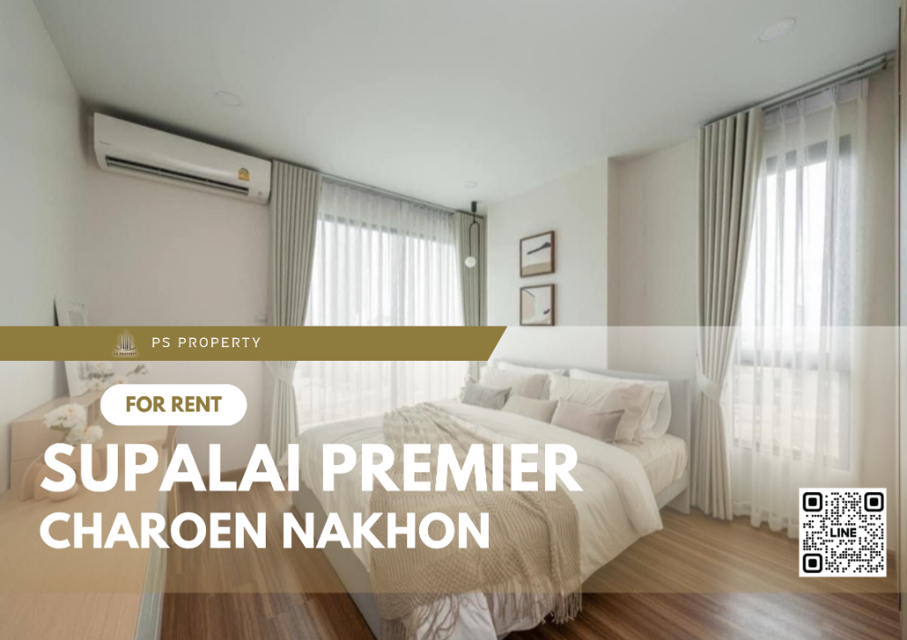 For rent✨Supalai Premier Charoen Nakhon✨Very beautiful room, fully furnished, electrical appliances, next to BTS Khlong San.