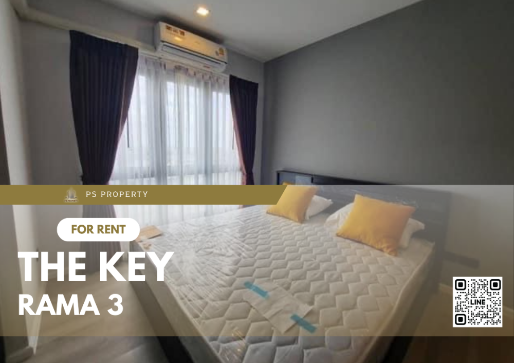 ให้เช่า🔥The Key  Rama 3🔥เดินทางสะดวกใกล้ BTS สุรศักดิ์ เฟอร์นิเจอร์ เครื่องใช้ไฟฟ้าครบ