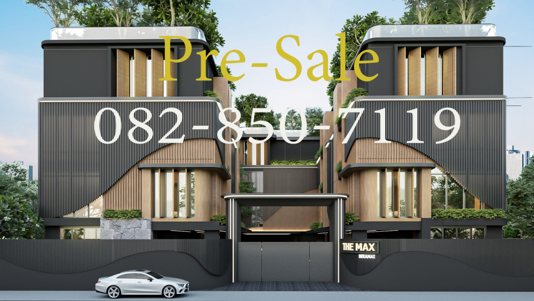 Pre-Sale Baan Ekkamai Soi 10, new project in Ekkamai-Sukhumvit Thonglor area, Super Luxury level with private swimming pool. roof terrace and private elevator