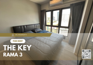 For rent📣The Key Rama 3📣Beautiful room, fully decorated. Complete with furniture and electrical appliances Chao Phraya River view