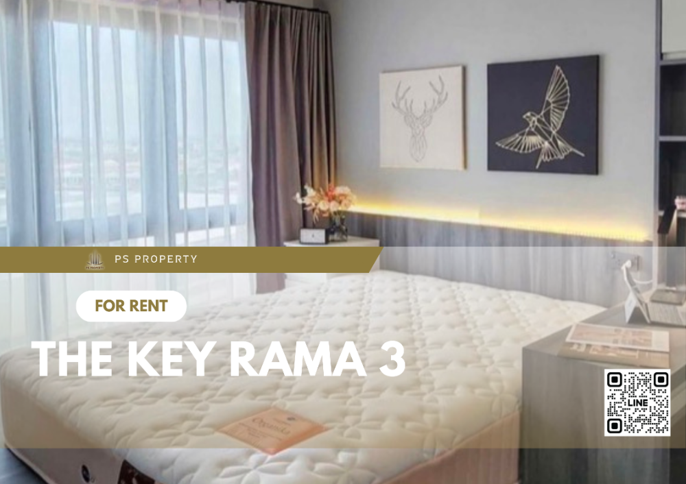 ให้เช่า📣The Key Rama 3📣 ห้องสวยตกแต่งครบ เฟอร์นิเจอร์ เครื่องใช้ไฟฟ้าจัดเต็ม ใกล้ BTS ช่องนนทรี