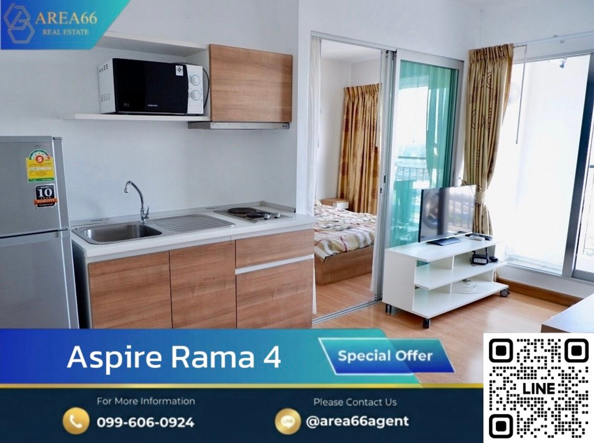 🔥Ready for you to be the immediately, high floor room, river view, fully furnished | Aspire Rama 4 Condo 🔥Ready for you to be the immediately, high floor room, river view, fully furnished | Aspire Rama 4 Condo
