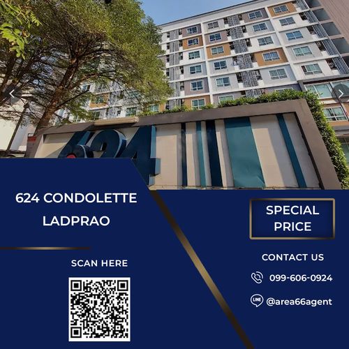 🔥 ขายด่วน!! คอนโด 624 Condolette Ladprao