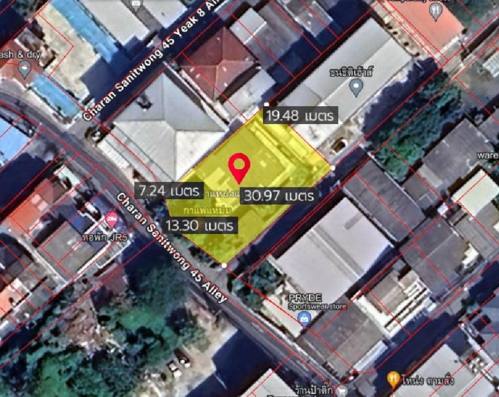 ขาย ที่ดิน พร้อม บ้านเดี่ยว 2 ชั้น 147 ตรว. ใกล้ เซ็นทรัล ปิ่นเกล้า บรมราชชนนี 5 แยก 6  จรัญ 45 – รูปที่ 2