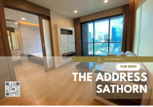 ให้เช่า📣The Address Sathorn📣ใกล้ BTS ช่องนนทรี ตกตแ่งครบพร้อมเฟอร์นิเจอร์ และ เครื่องใช้ไฟฟ้า