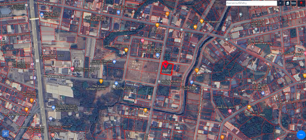 Land for sale in Udon Thani, 2 ngan, 86.2 sq m. Land for sale in Udon Thani, 2 ngan, 86.2 sq m.