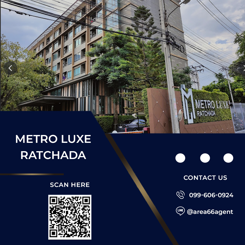 🔥 For sale, METRO LUXE Ratchada condo