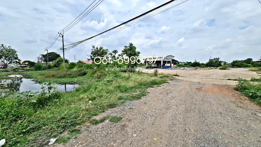 ขายที่ดิน 5-3-91 ไร่ ติดถนนสาย บางบัวทอง-สุพรรณบุรี (ทล.340) ฝั่งขาออก เป็นปั๊ม ปตท.เก่า หน้ากว้าง 142 เมตร รูปแปลงสวย ทำเลดีมาก ยกแปลง 179 ล้าน – รูปที่ 4