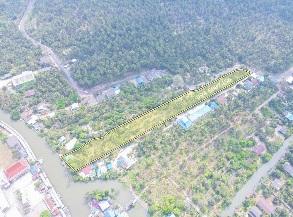 Land for sale, 4 rai 385 square wah, Bang Nok Khawaek Subdistrict, Bang Khonthi District, Samut Songkhram. – รูปที่ 4