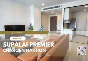ให้เช่า📌Supalai Premier Charoen Nakhon📌 คอนโด Penthouse  2 ห้องนอน 2 ห้องน้ำ เฟอร์นิเจอร์ เครื่องใช้ไฟฟ้าครบ