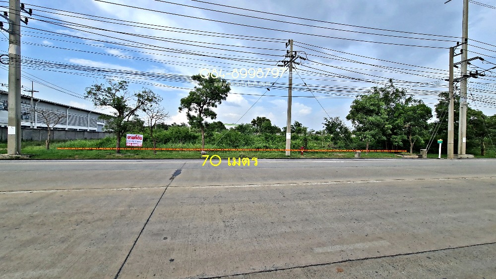 Land for sale in Rojana Industrial Estate 2, Ayutthaya, area 911 square wah, already filled in at street level, selling cheap, whole plot 11 million baht. – รูปที่ 2