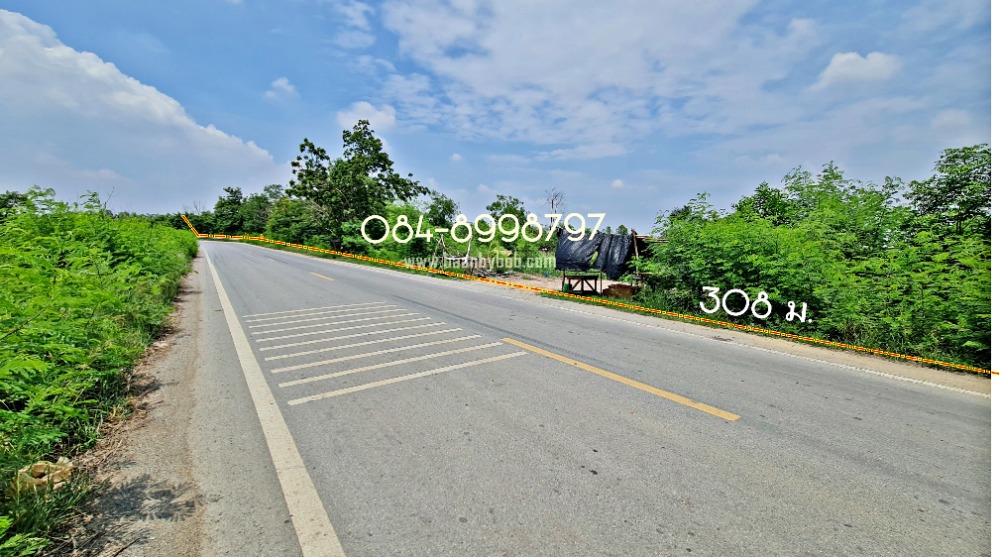Land for sale in Ayutthaya, Bang Sai Subdistrict, Sena District, the entire plot has been filled in, area 28-3-42 rai, next to Road 4004 Suphanburi-Ayutthaya. selling for 990,000 baht per rai. – รูปที่ 3