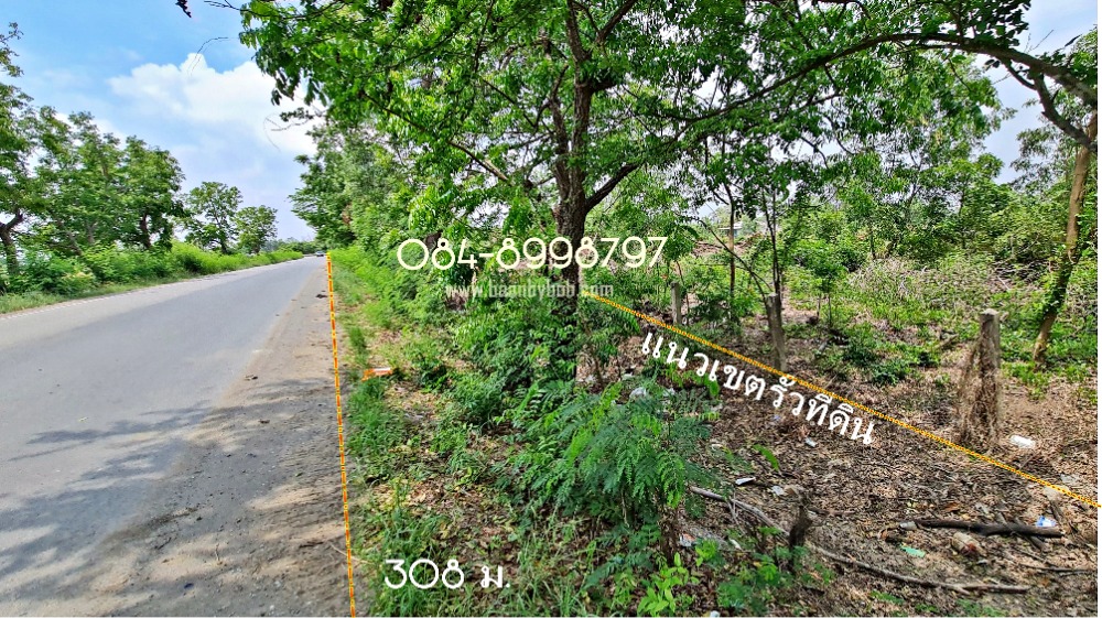Land for sale in Ayutthaya, Bang Sai Subdistrict, Sena District, the entire plot has been filled in, area 28-3-42 rai, next to Road 4004 Suphanburi-Ayutthaya. selling for 990,000 baht per rai. – รูปที่ 4