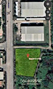 Land for sale in Rojana Industrial Estate 2, Ayutthaya, area 911 square wah, already filled in at street level, selling cheap, whole plot 11 million baht.