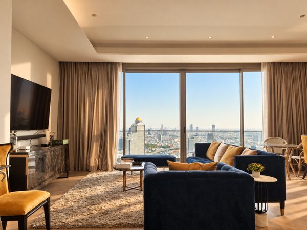 ♦ Spacious ♦ 40+ Floor Chao Phraya River | 3 bedrooms 228.88 sq.m. | Condominium next to Chao Phraya River, Icon siam, BTS Charoen Nakhon.